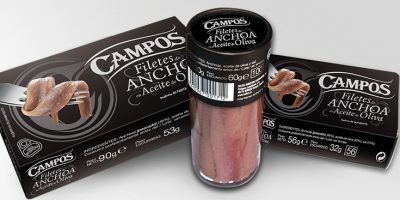 Nueva gama de filetes de anchoas del Cantábrico Campos