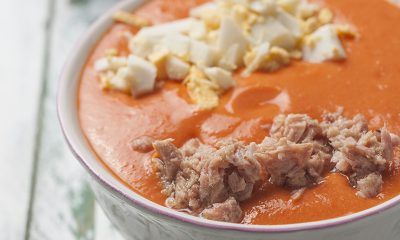 Salmorejo con atun