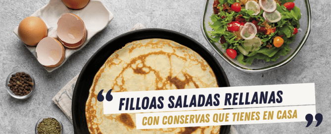 Filloas saladas rellenas