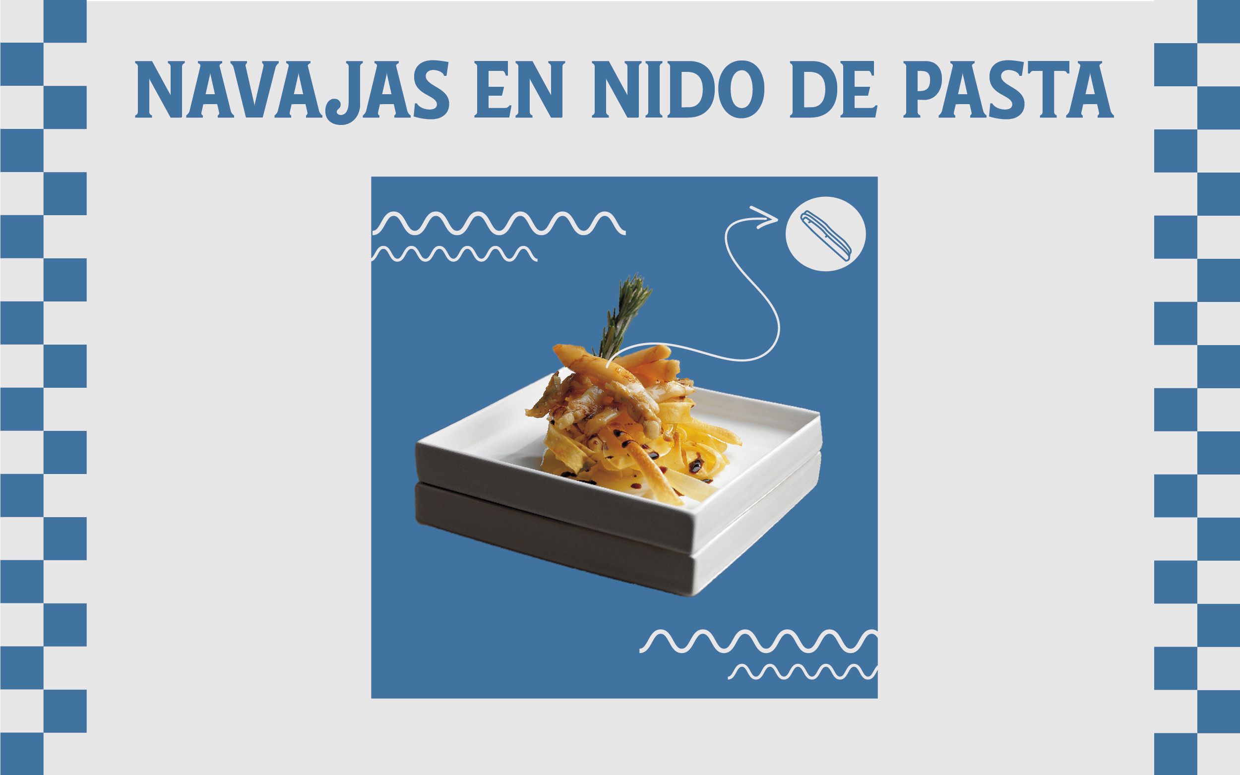 navajas en nido de pasta